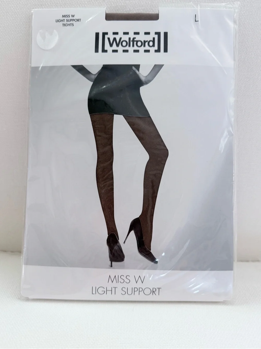 New! WOLFORD DIAMANT MISS W 40 LIGHT SUPPORT TIGHTS Size LARGE